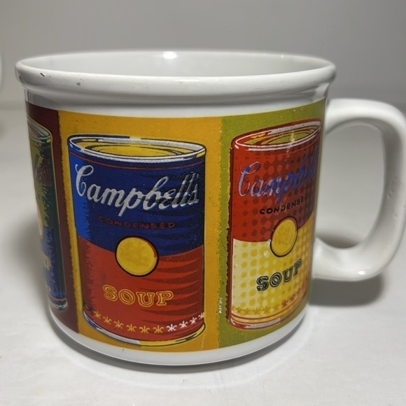 Andy Warhol Campbell Soup Can Coffee Mug 1998 Houston Harvest - Picture 2 of 7